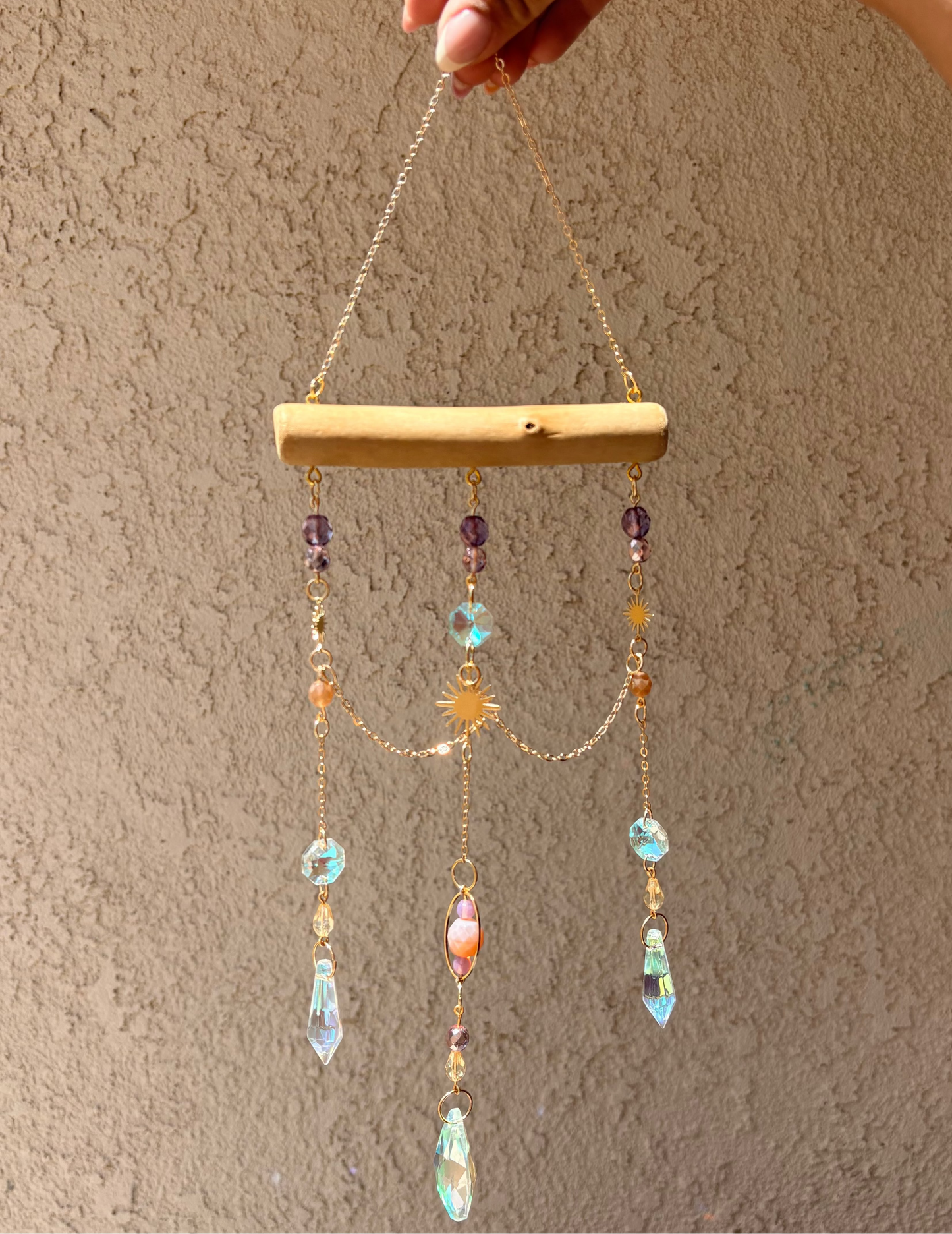 Hand-beaded Sun Catcher - Sunshine