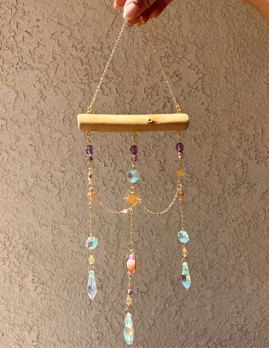 Hand-beaded Sun Catcher - Sunshine