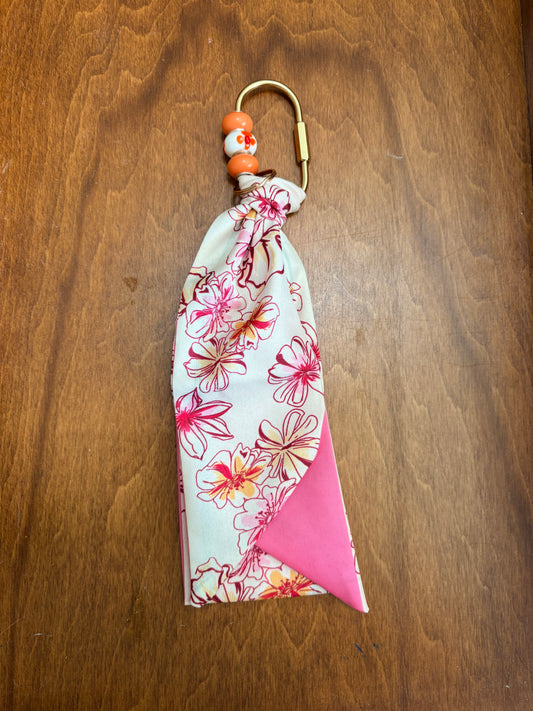 Bag Charm Keychain - Pink and Orange Y2K